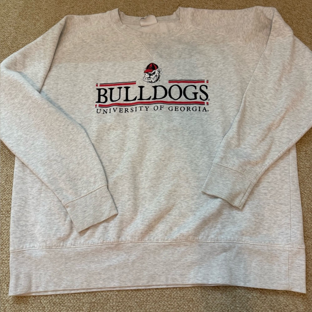 Champion Light Gray Athletic Sweatshirt